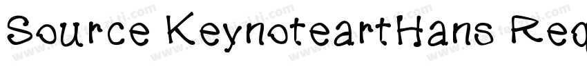 Source KeynoteartHans Reqular字体转换